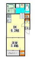 愛知県名古屋市昭和区御器所１丁目（賃貸アパート1DK・3階・27.14㎡） その2