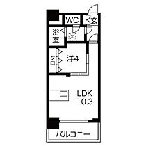 愛知県名古屋市千種区東山通３丁目（賃貸マンション1LDK・4階・38.70㎡） その2