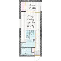 愛知県名古屋市昭和区御器所３丁目（賃貸マンション1LDK・2階・29.48㎡） その2