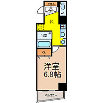 愛知県名古屋市千種区末盛通３丁目（賃貸マンション1K・8階・24.30㎡） その2