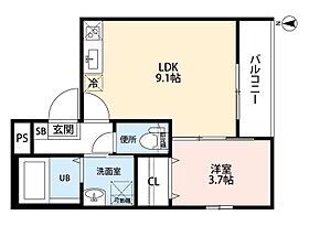 愛知県名古屋市中村区二瀬町（賃貸アパート1LDK・1階・32.30㎡） その2