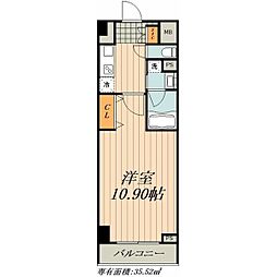 名古屋市営桜通線 吹上駅 徒歩12分の賃貸マンション 3階1Kの間取り