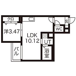 Jackinomori1 1LDKの間取図画像