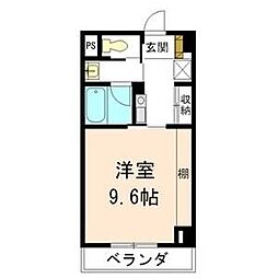エポックステージ 1Kの間取図画像