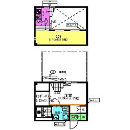 Solid桜が丘 1Kの間取図画像