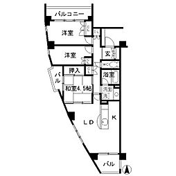 パークホームズ覚王山サウス 3LDKの間取図画像