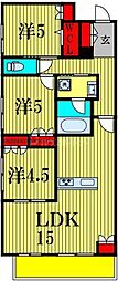 シャルマンおおたかの森 3LDKの間取図画像