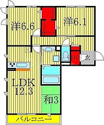 間取図画像 3LDK