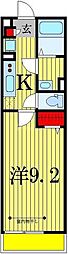 リブリ・柏2 1Kの間取図画像