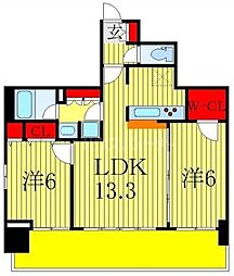 ラグゼナ流山おおたかの森 2LDKの間取図画像