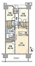 パークシティ柏の葉キャンパスサウスフロント 3LDKの間取図画像
