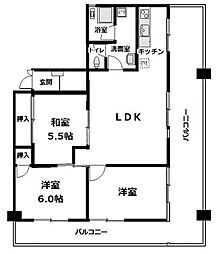 柏タウンハイツ 3LDKの間取図画像