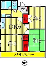 メゾン・ド・ルフラン 3DKの間取図画像