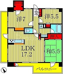 ルネサンス南柏駅前 3LDKの間取図画像