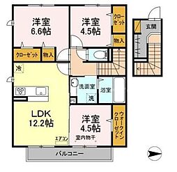 アヴェール 3LDKの間取図画像