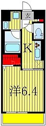 H&KKASHIWAHILLS 1Kの間取図画像