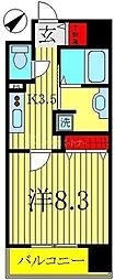 VESTA 1Kの間取図画像