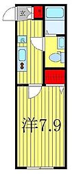 ディクオーレ北柏 1Kの間取図画像
