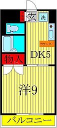 Y.Rレジデンス 1DKの間取図画像