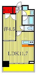 ラグゼナ流山おおたかの森 1LDKの間取図画像