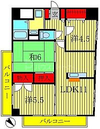 イースト・グレイス 3LDKの間取図画像