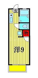 パルサイエンス ワンルームの間取図画像