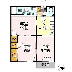 コーポメルヴェイユ 1階