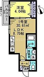 ルノン柏 1LDKの間取図画像