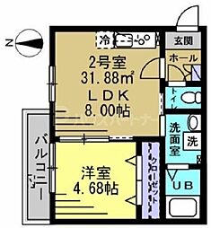 ルーブル南流山 2階/-