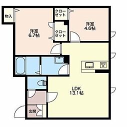 間取図画像 2LDK