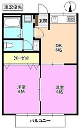 間取図画像 2DK