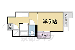 京都四条グランドハイツ 1Kの間取図画像