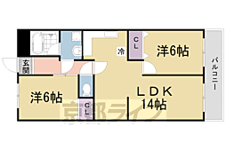 ピア.グレース21 2LDKの間取図画像