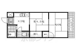 M'プラザ大住壱番館 1DKの間取図画像
