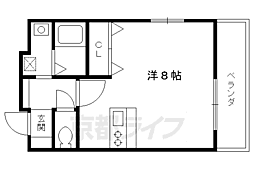 グランドパレス祗園古門前 ワンルームの間取図画像