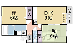 ヴィラフォレスト 2LDKの間取図画像