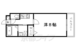 サクシード伏見駅南 1Kの間取図画像