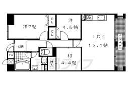 パインフィールド洛東 3LDKの間取図画像