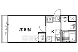フラッティ吉野町A 1Kの間取図画像
