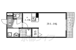 ディアコート広野 1Kの間取図画像