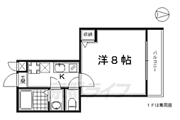 アクアKM 1Kの間取図画像