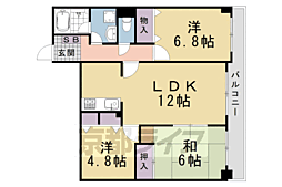 エクラ桂駅前 3LDKの間取図画像