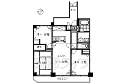 デ・リード桃山本町 3LDKの間取図画像