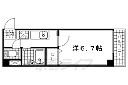 パステル壱番 1Kの間取図画像