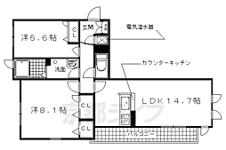 Lacasapulita 2LDKの間取図画像