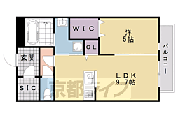ルシア 1LDKの間取図画像