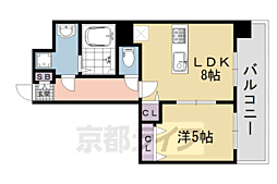 プレサンス京都天使突抜奏 1DKの間取図画像