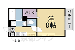 第2北松川 1Kの間取図画像