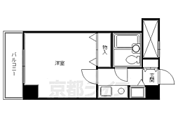 ライオンズマンション四条烏丸 1Kの間取図画像