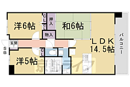 レスタージュ京都ウエストシティゲート 3LDKの間取図画像